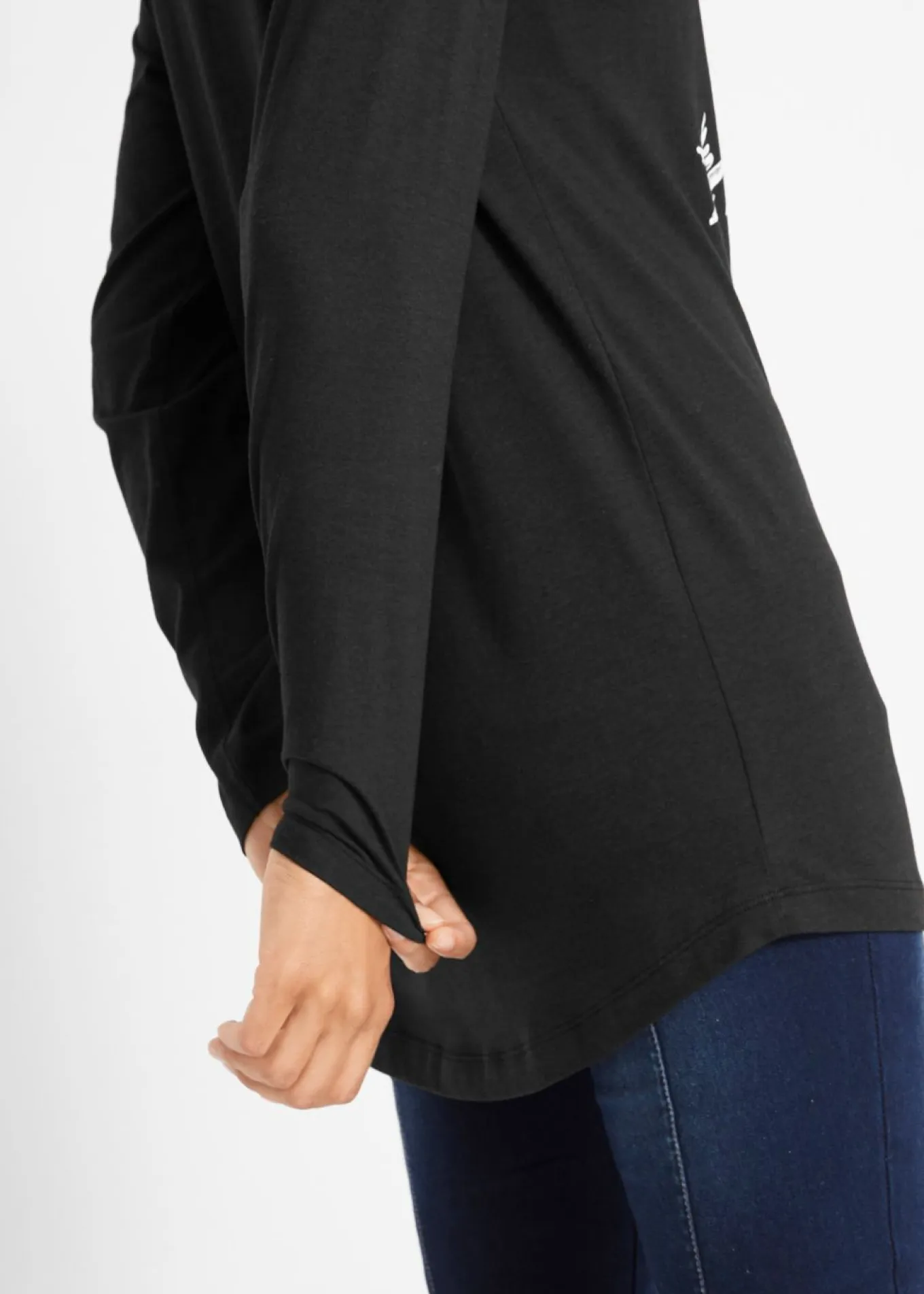 Camiseta larga de manga larga