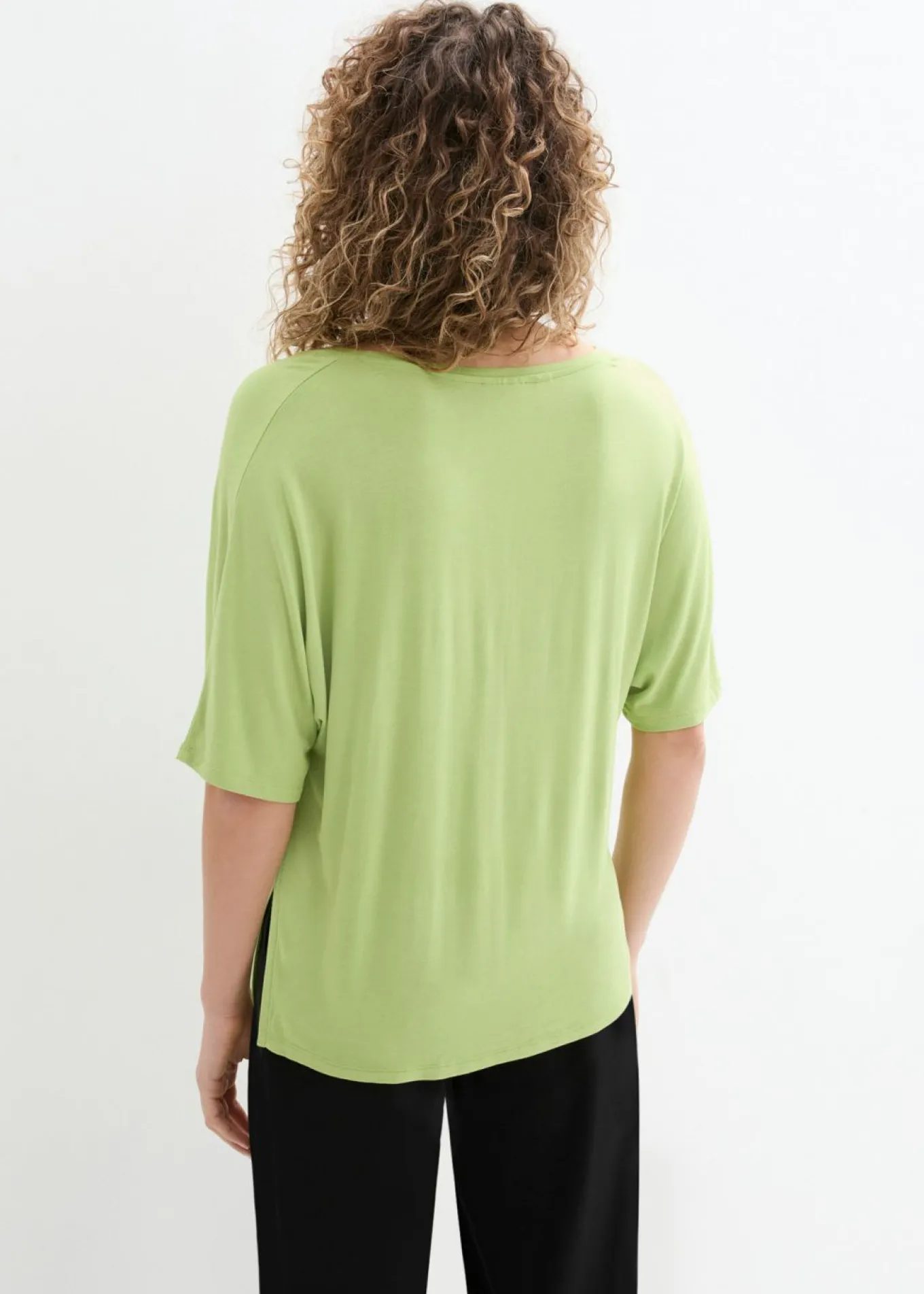 Camiseta larga de mezcla de viscosa sostenible