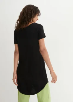 Camiseta larga de viscosa suave