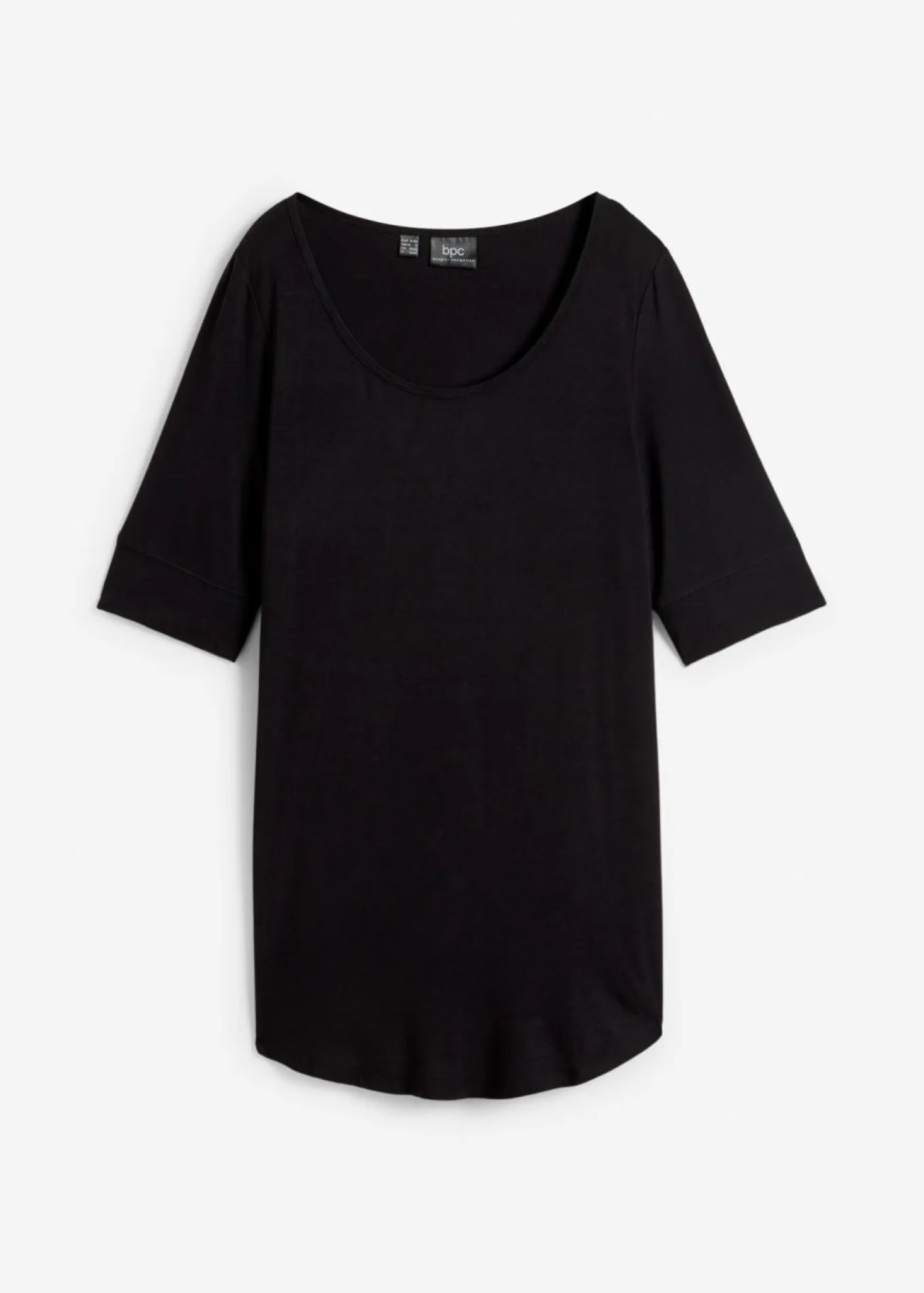 Camiseta larga de viscosa suave