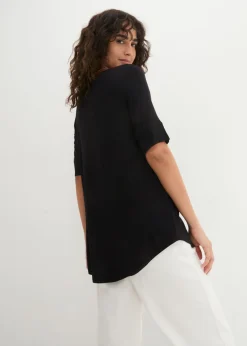 Camiseta larga de viscosa suave