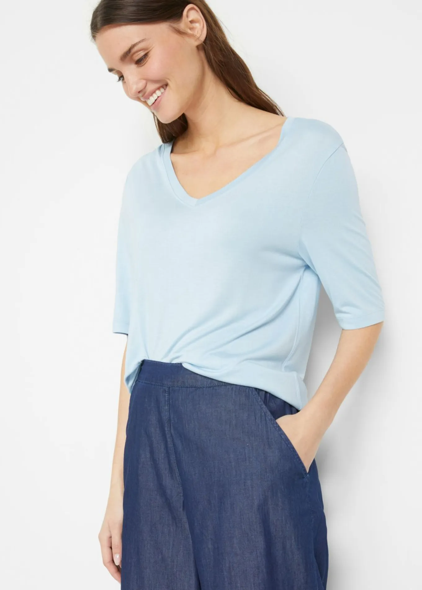 Camiseta larga de viscosa suave (2 unidades)