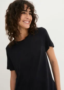 Camiseta larga de viscosa suave
