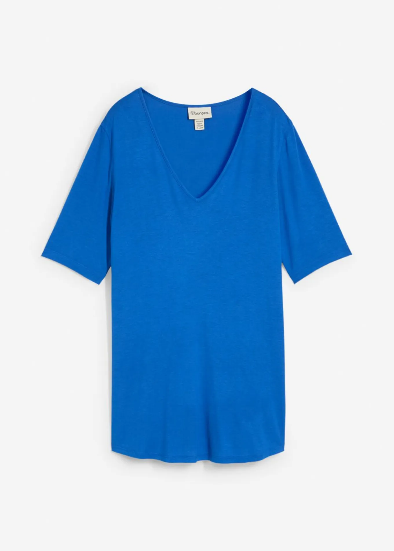 Camiseta larga de viscosa suave