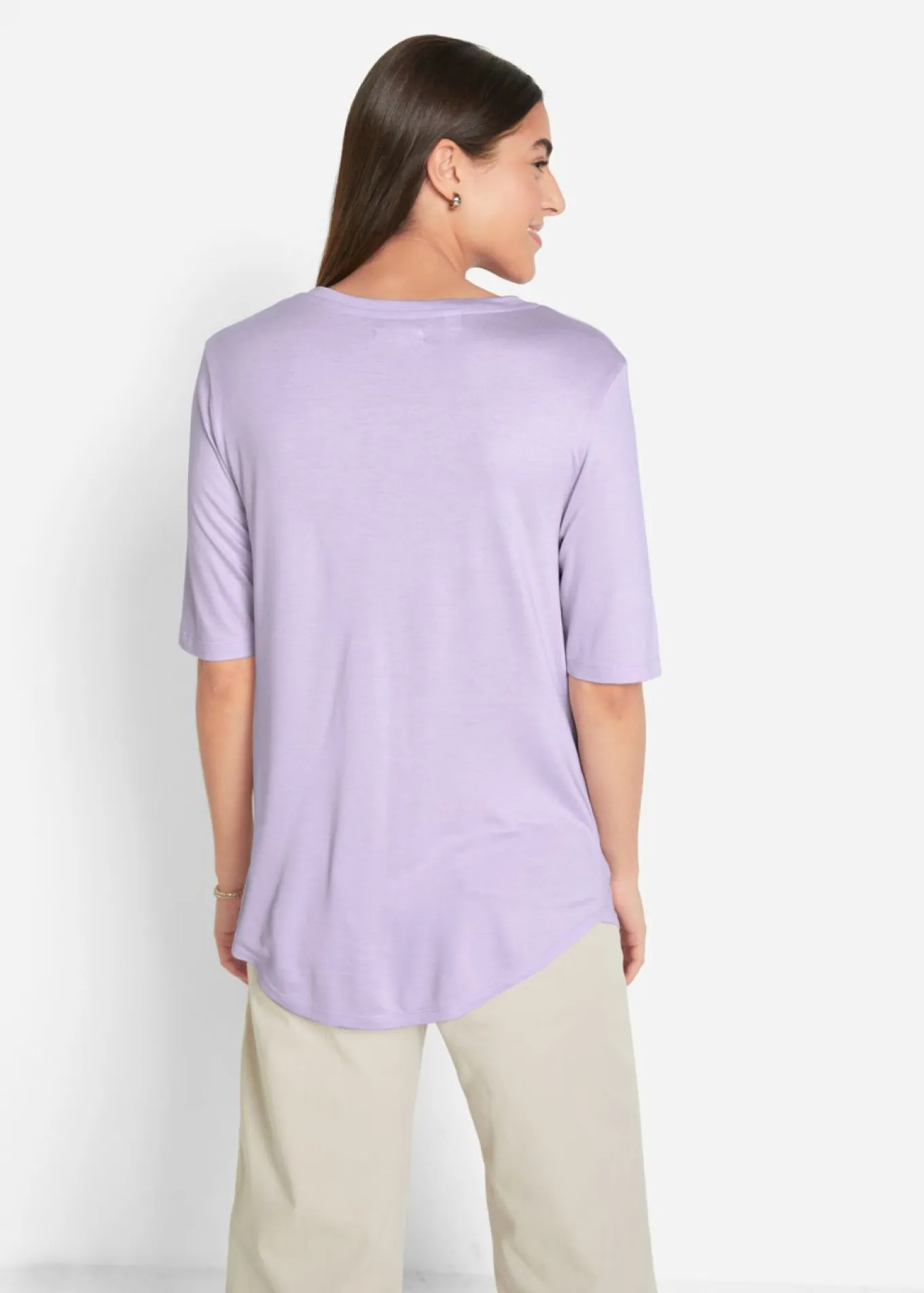 Camiseta larga de viscosa suave (2 unidades)