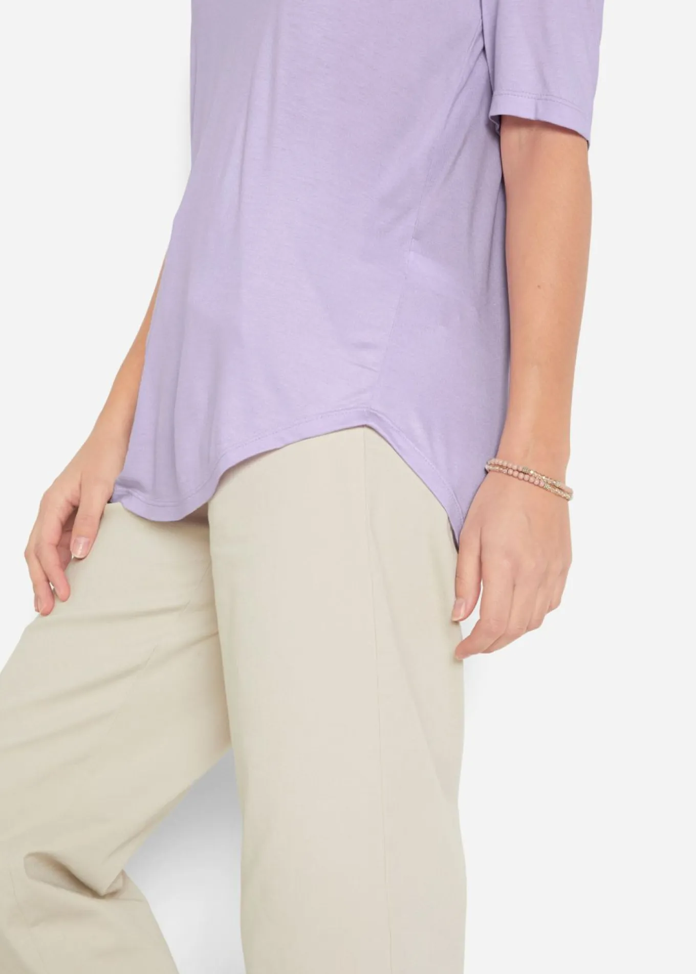Camiseta larga de viscosa suave (2 unidades)