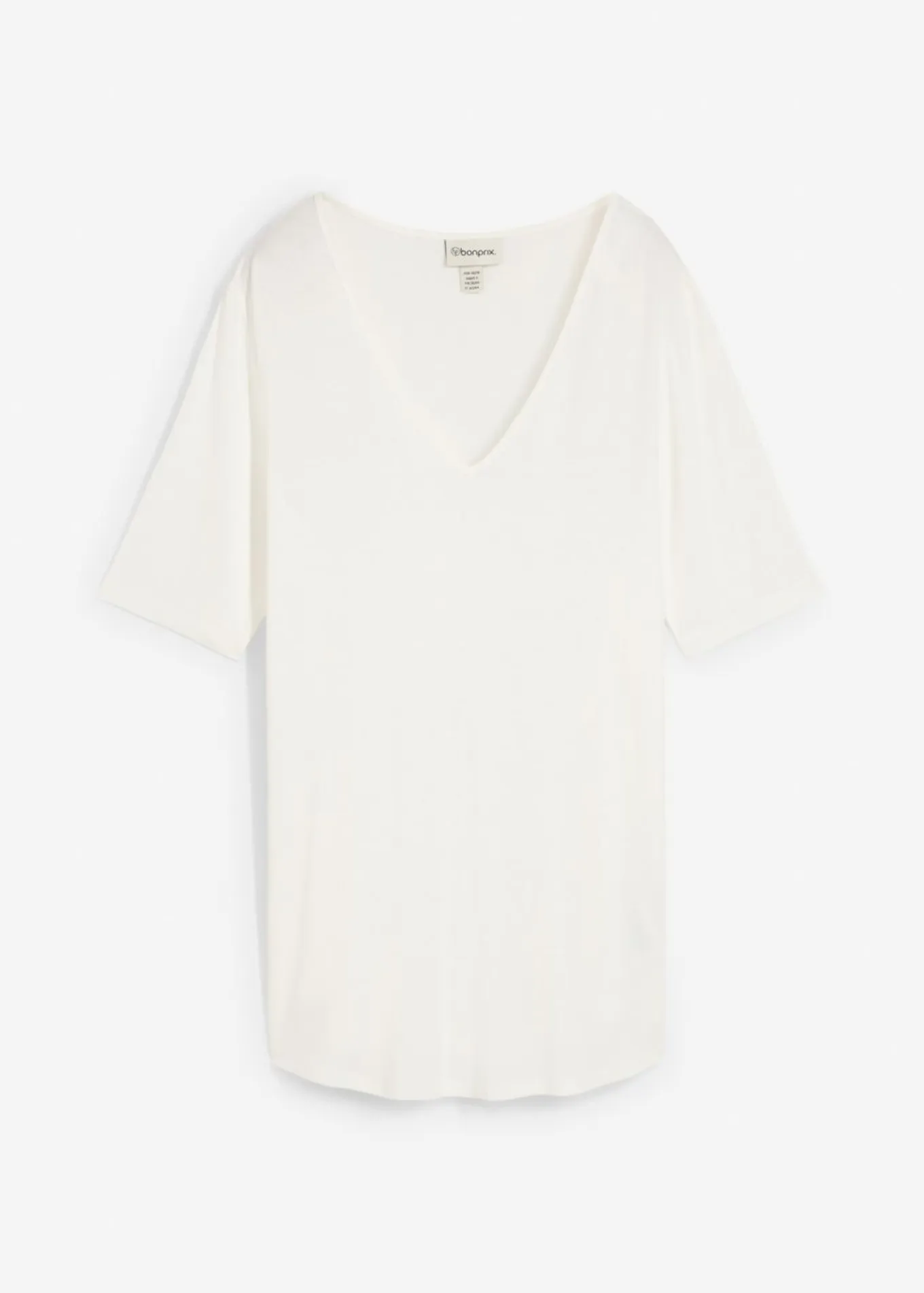 Camiseta larga de viscosa suave