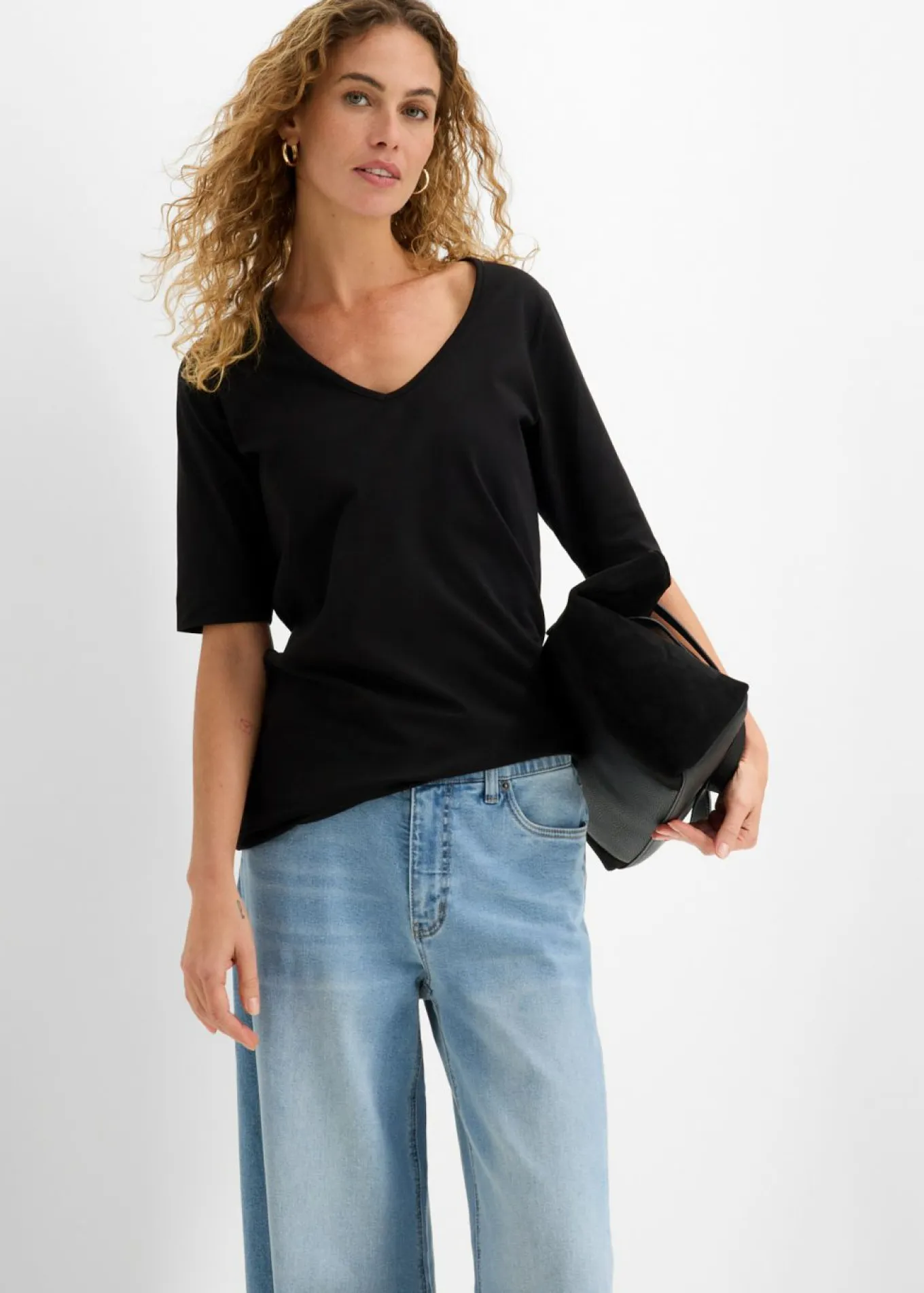 Camiseta larga favorecedora