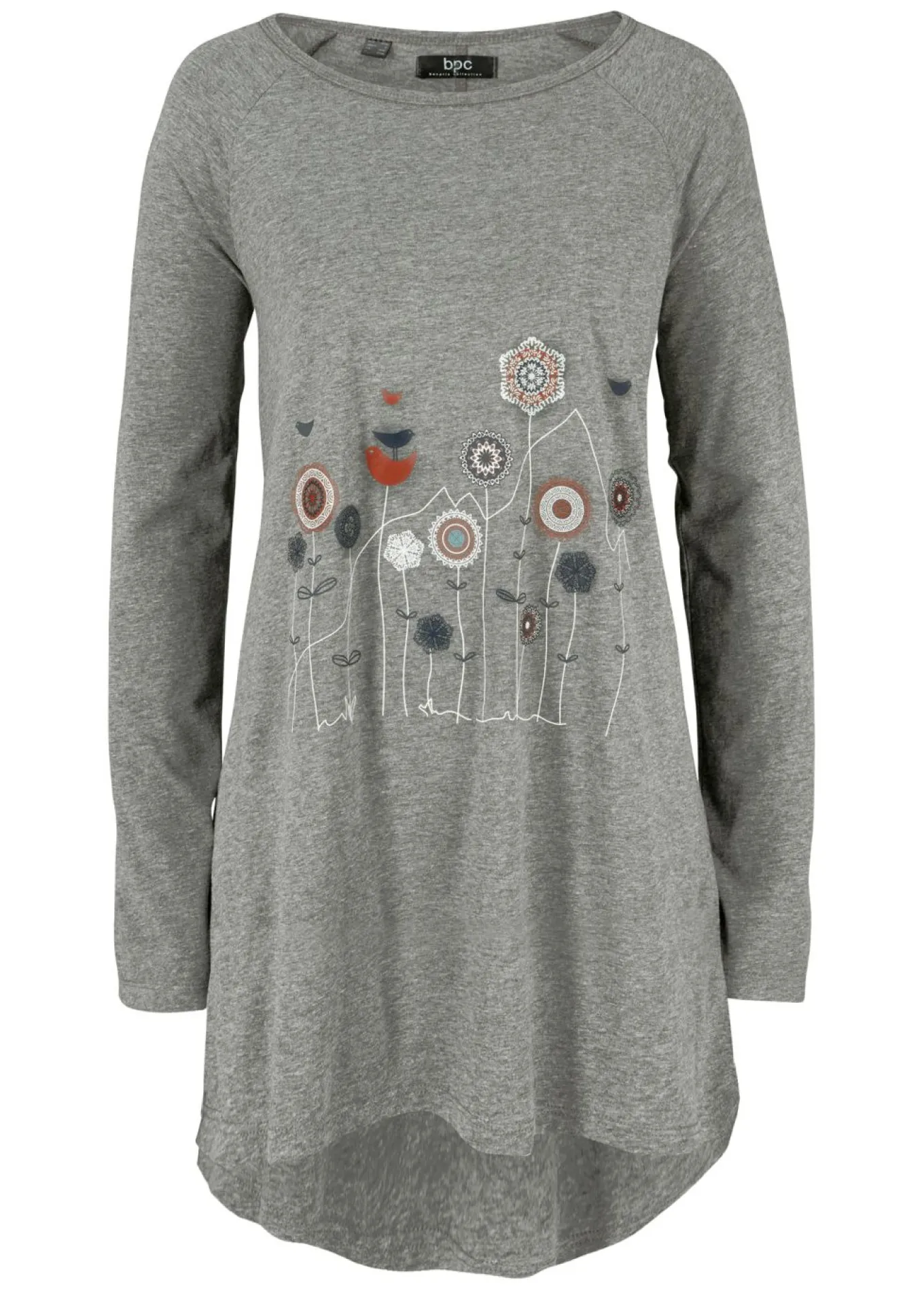Camiseta oversize con cuello redondo