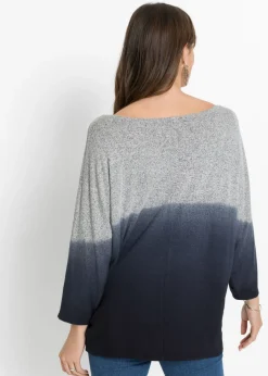 Camiseta oversize con transición de colores