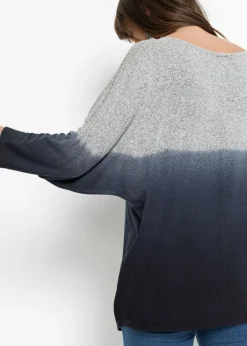 Camiseta oversize con transición de colores