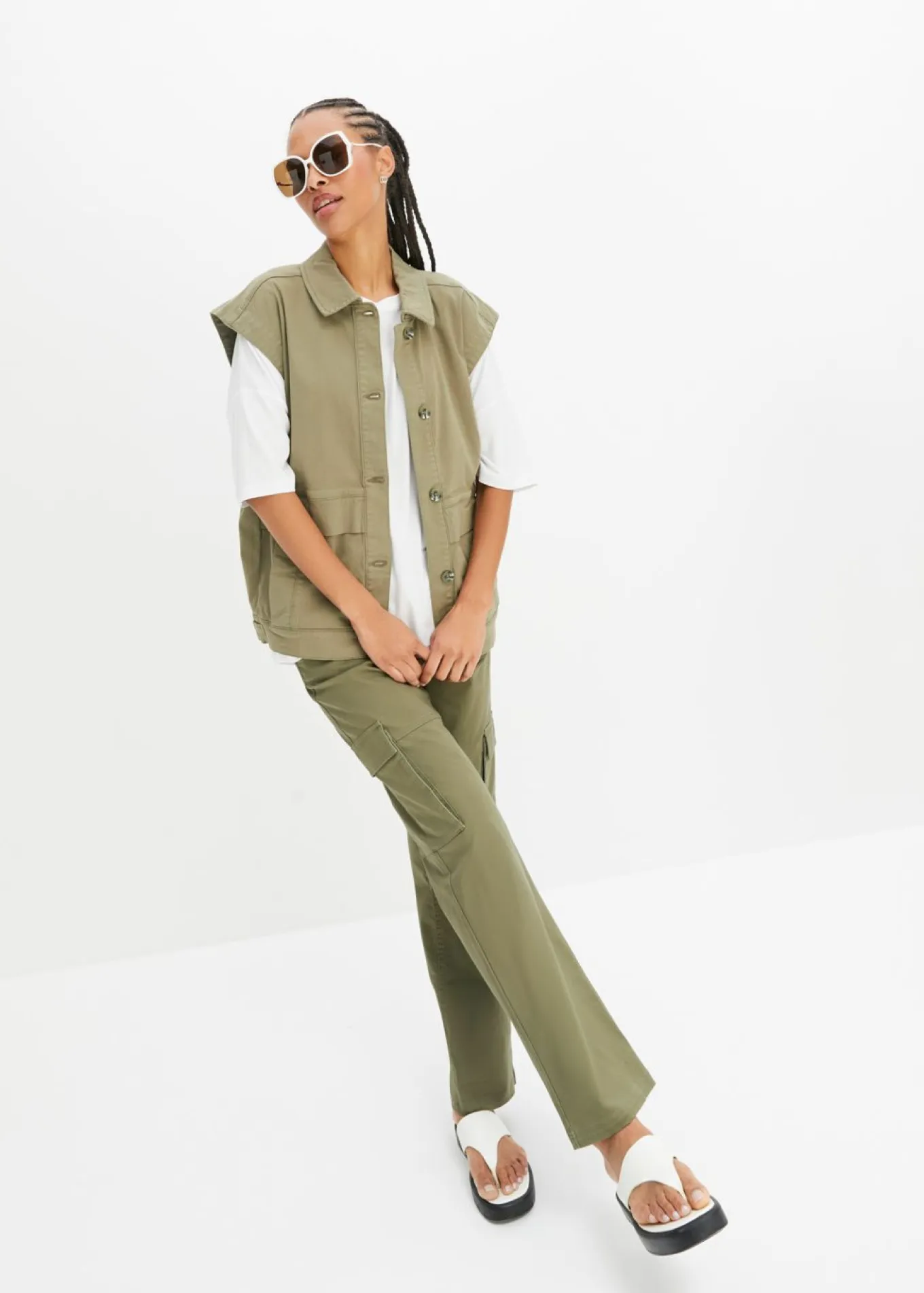 Camiseta oversize de viscosa fluida