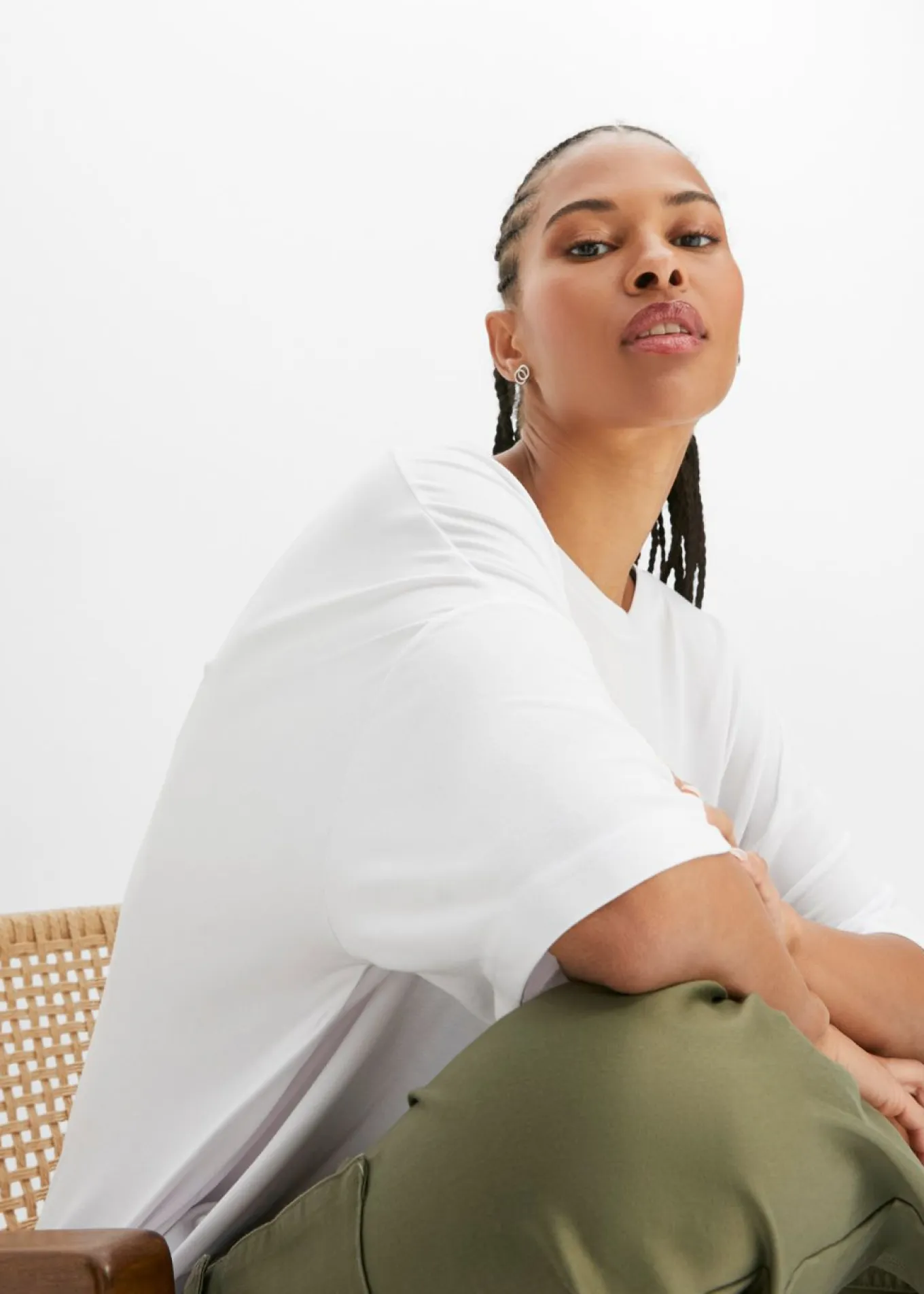 Camiseta oversize de viscosa fluida