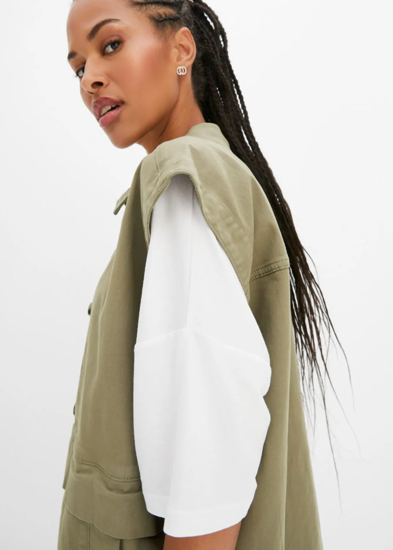 Camiseta oversize de viscosa fluida