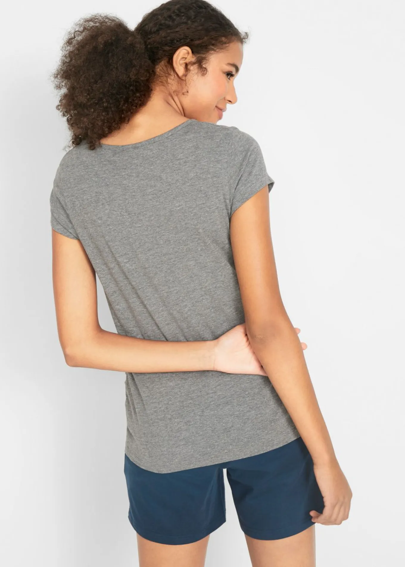 Camiseta premamá básica de algodón orgánico (2 unidades)