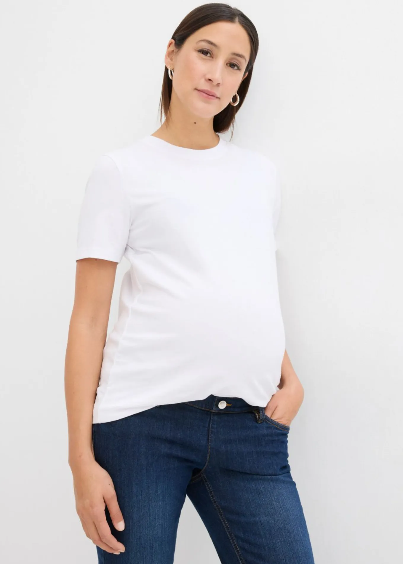 Camiseta premamá de algodón orgánico (2 unidades)