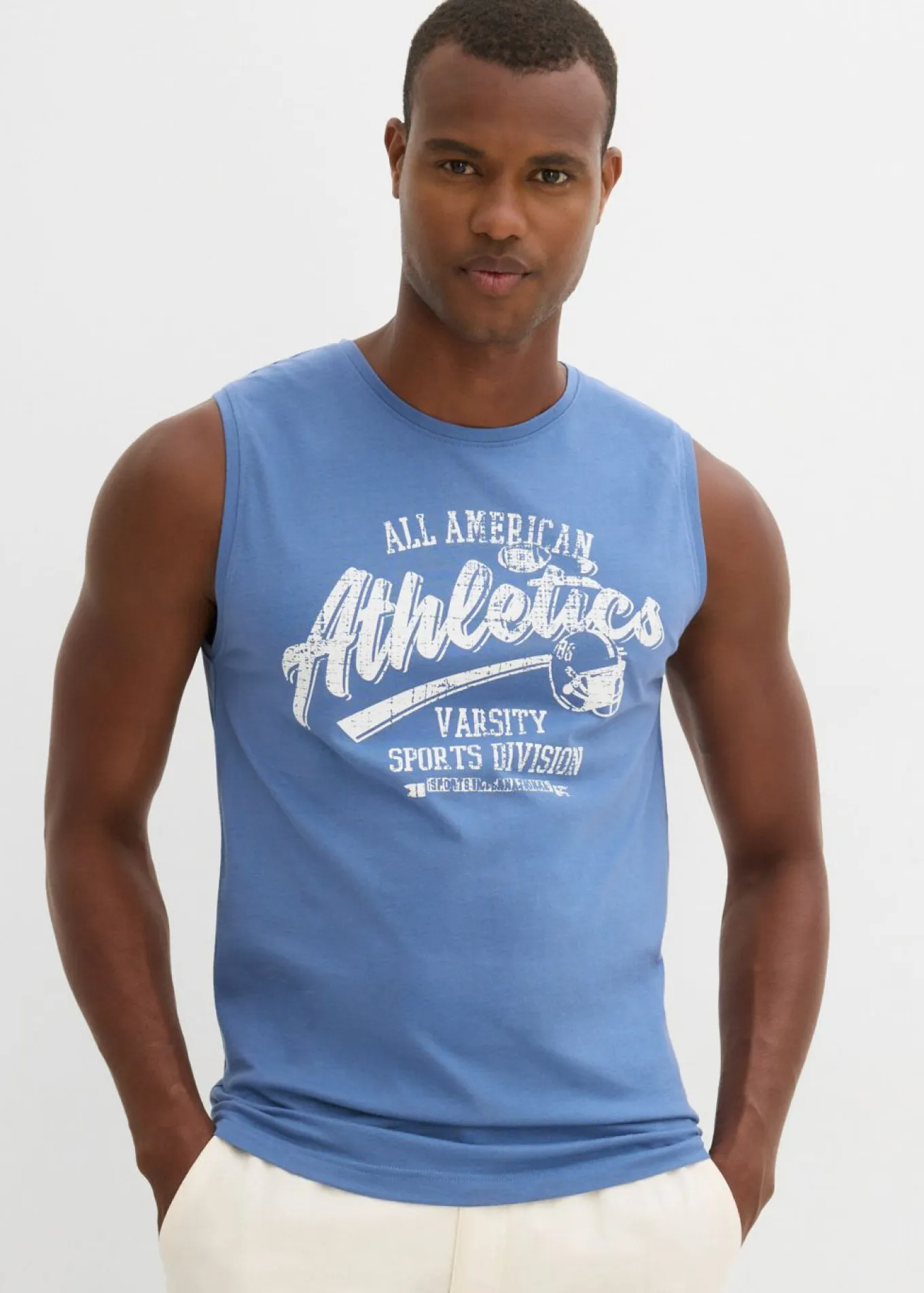 Camiseta sin mangas (2 unidades) de algodón puro