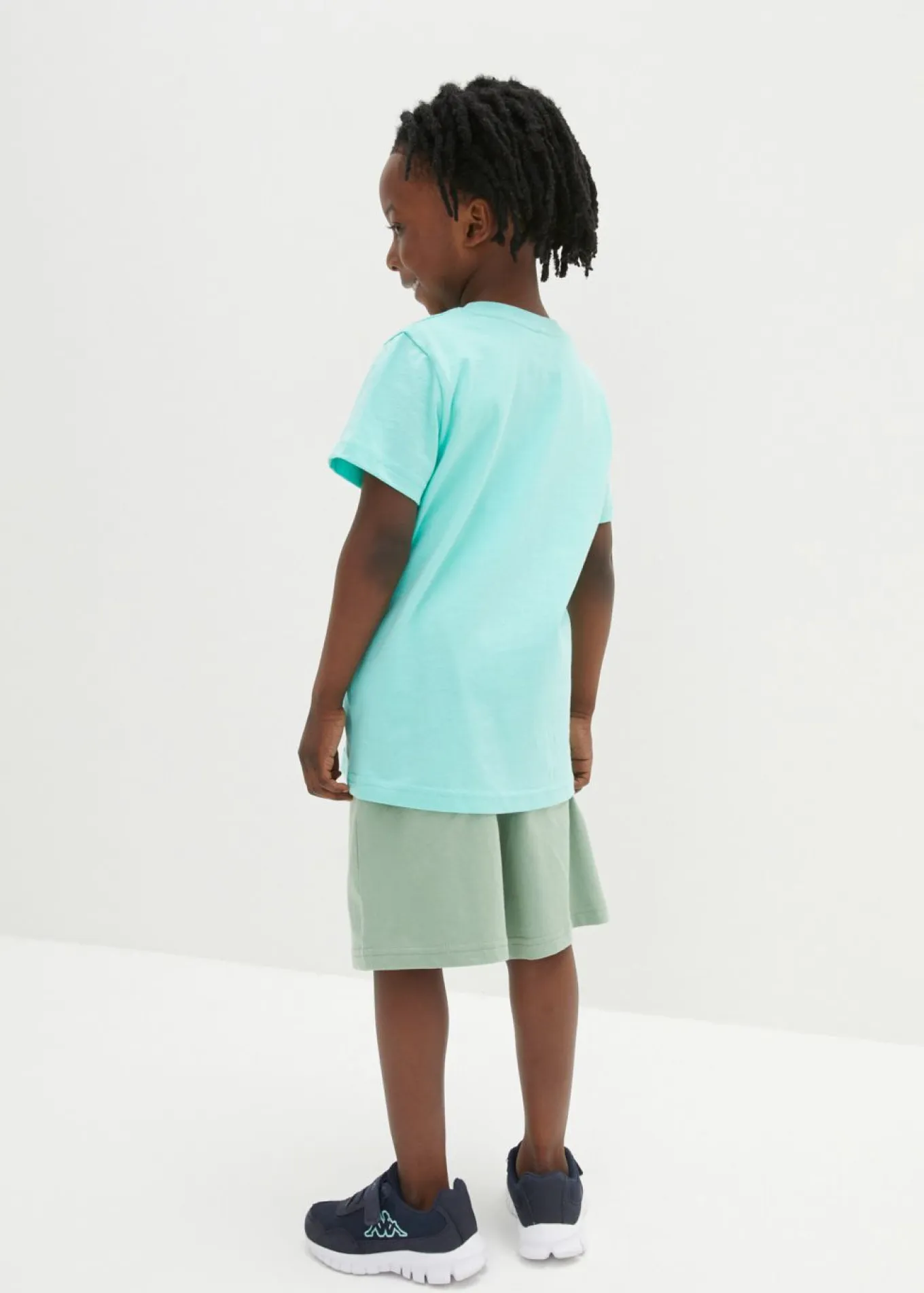 Camiseta y pantalón corto (conjunto de 2 piezas) de algodón orgánico