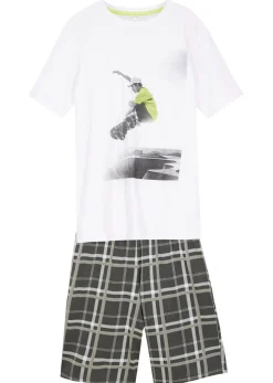 Camiseta y pantalón corto (conjunto de 2 piezas) de algodón orgánico