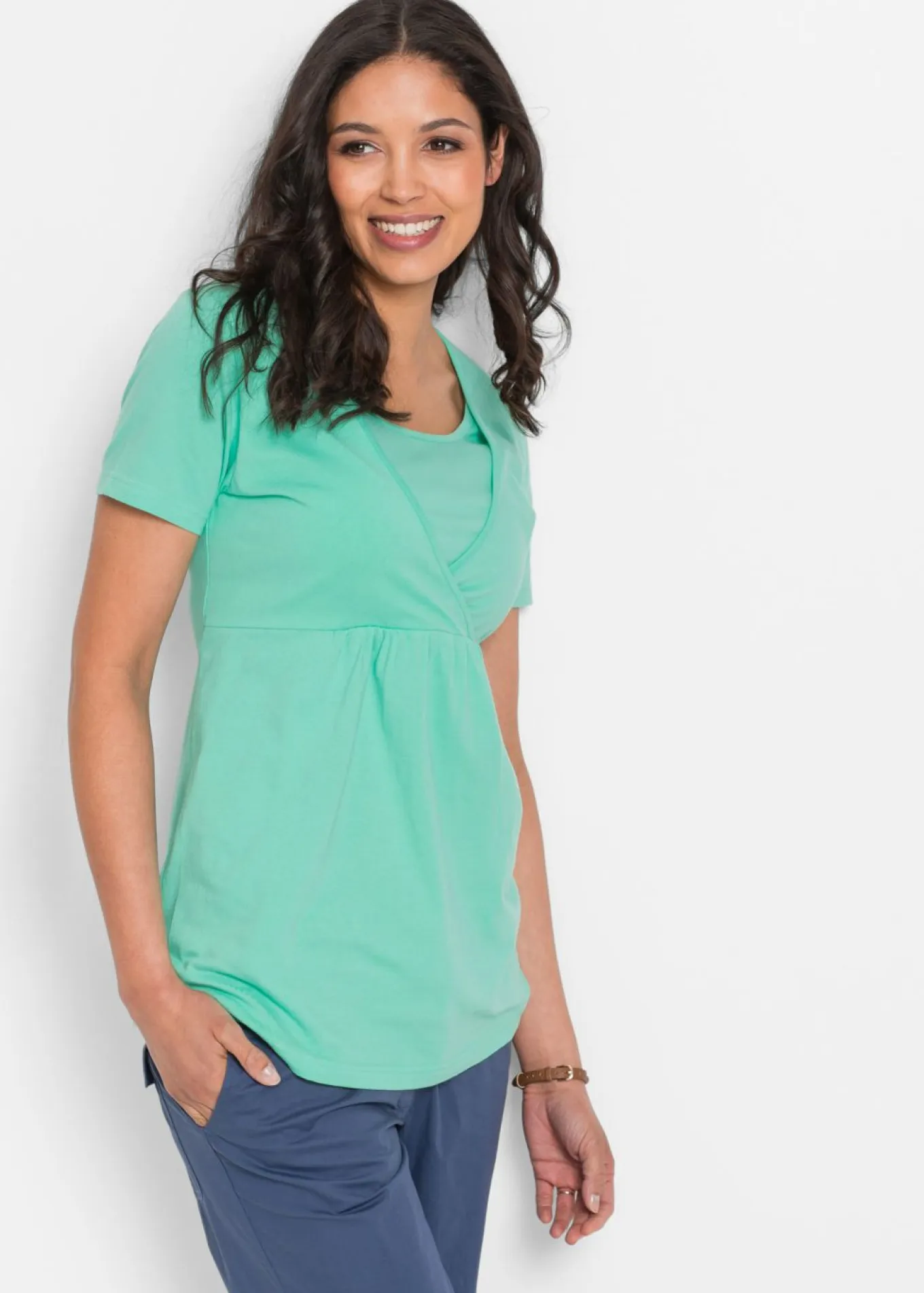 Camisetas premamá y de lactancia 2 en 1 (2 unidades)