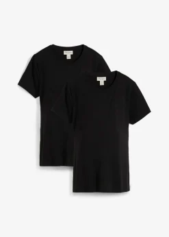 Camisetas premamá/de lactancia de algodón orgánico (2 unidades)