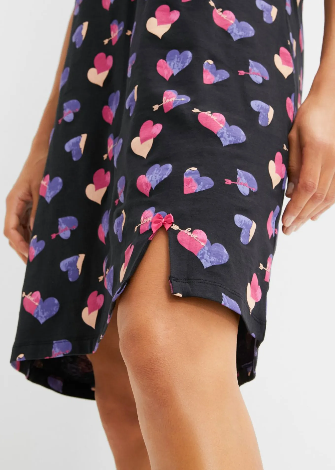 Camisón corto de algodón orgánico puro