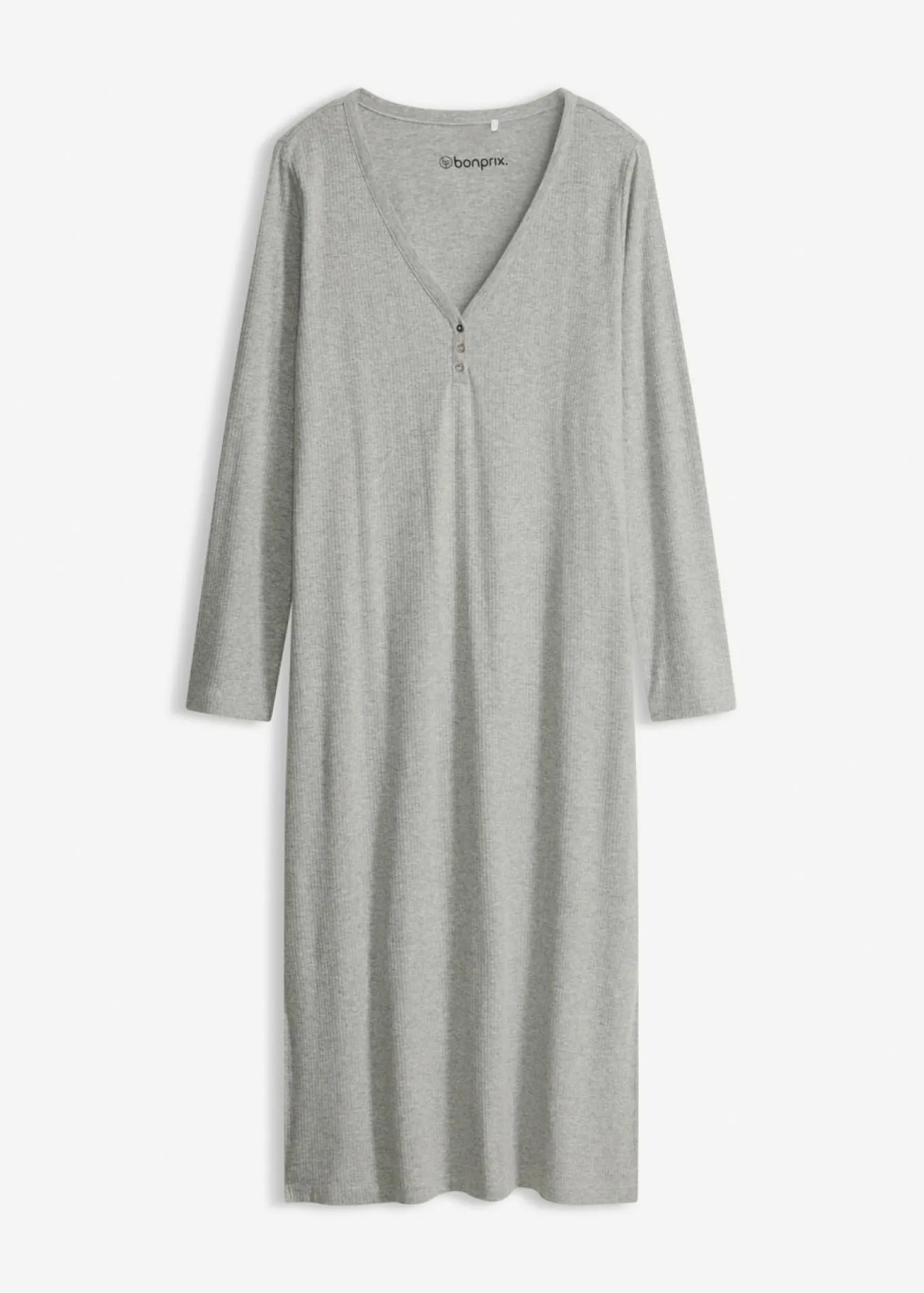Camisón de canalé con botones