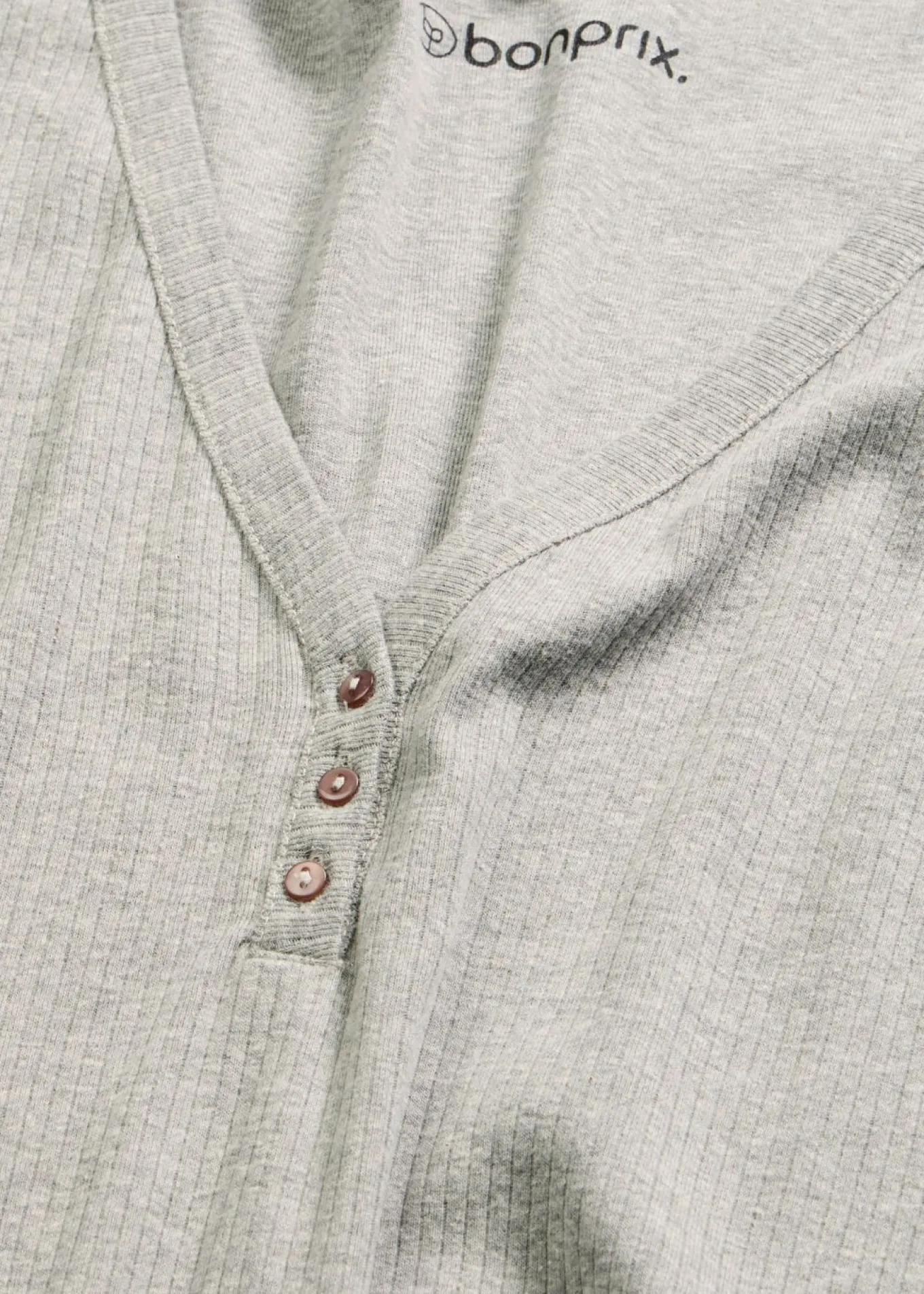 Camisón de canalé con botones