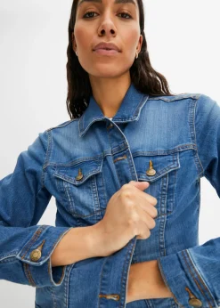 Cazadora vaquera elástica básica