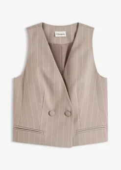 Chaleco de traje de raya diplomática