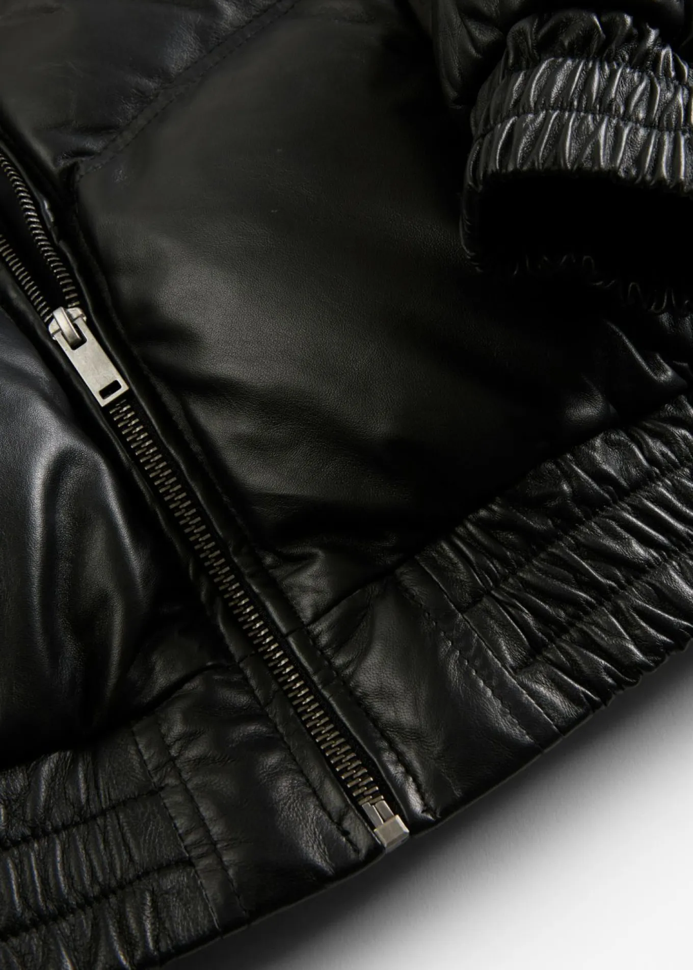 Chaqueta acolchada de napa de cordero
