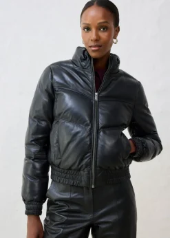 Chaqueta acolchada de napa de cordero