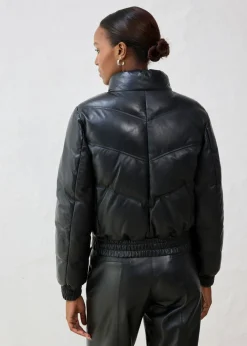 Chaqueta acolchada de napa de cordero