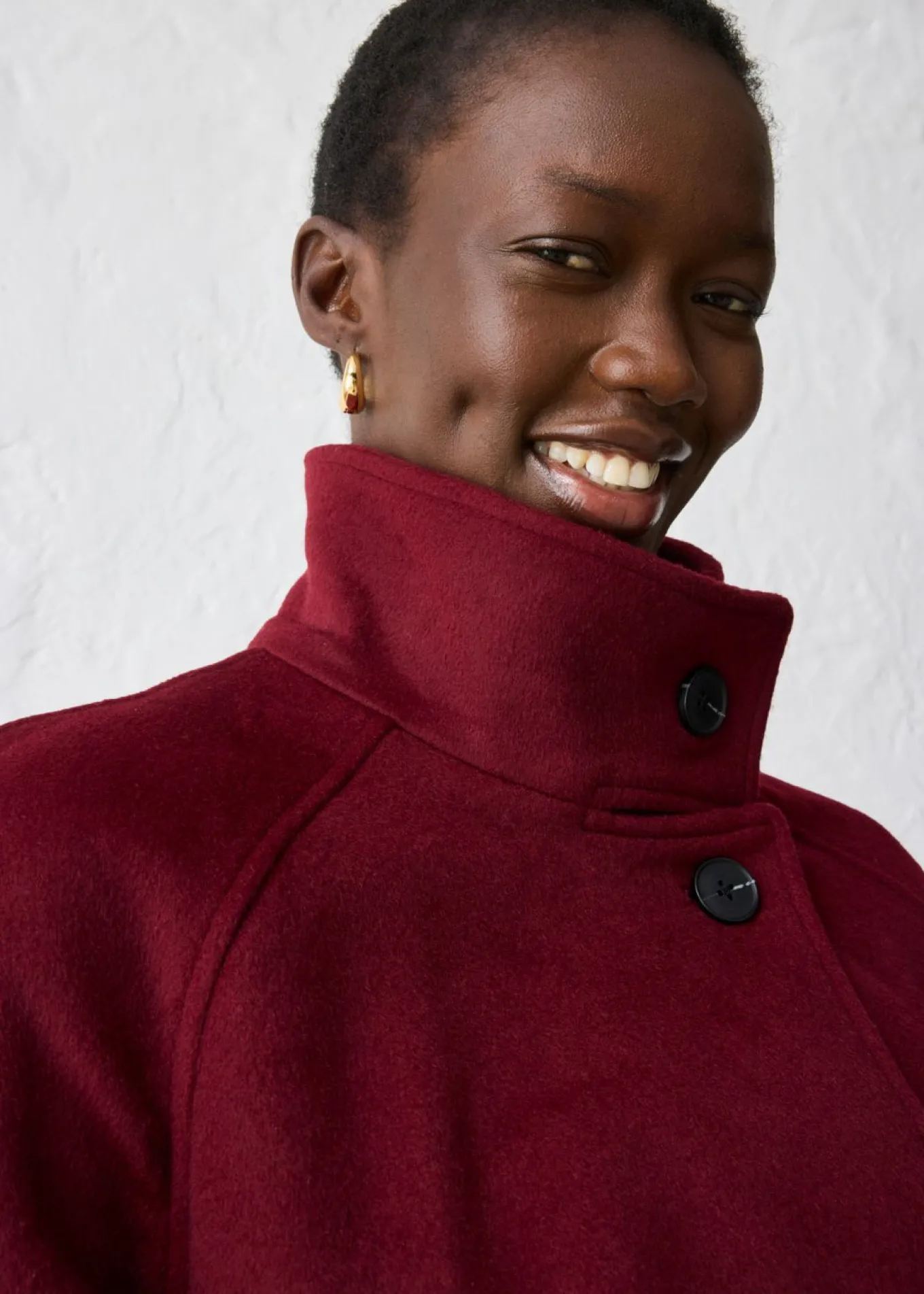 Chaqueta con suave contenido de lana