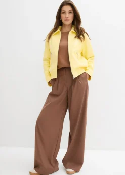 Chaqueta corta de piel sintética