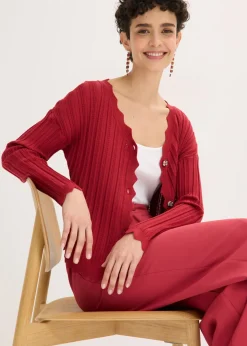Chaqueta corta de punto ajour