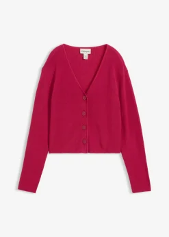 Chaqueta corta de punto de algodón orgánico puro