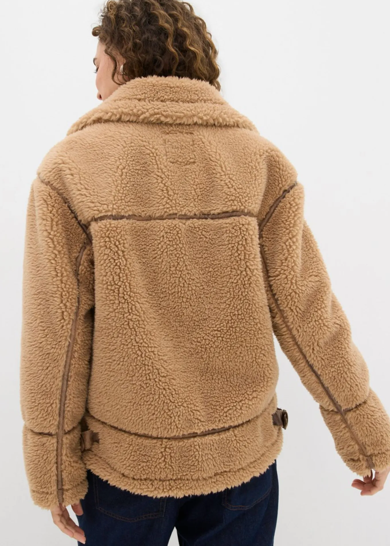 Chaqueta de borrego sintético