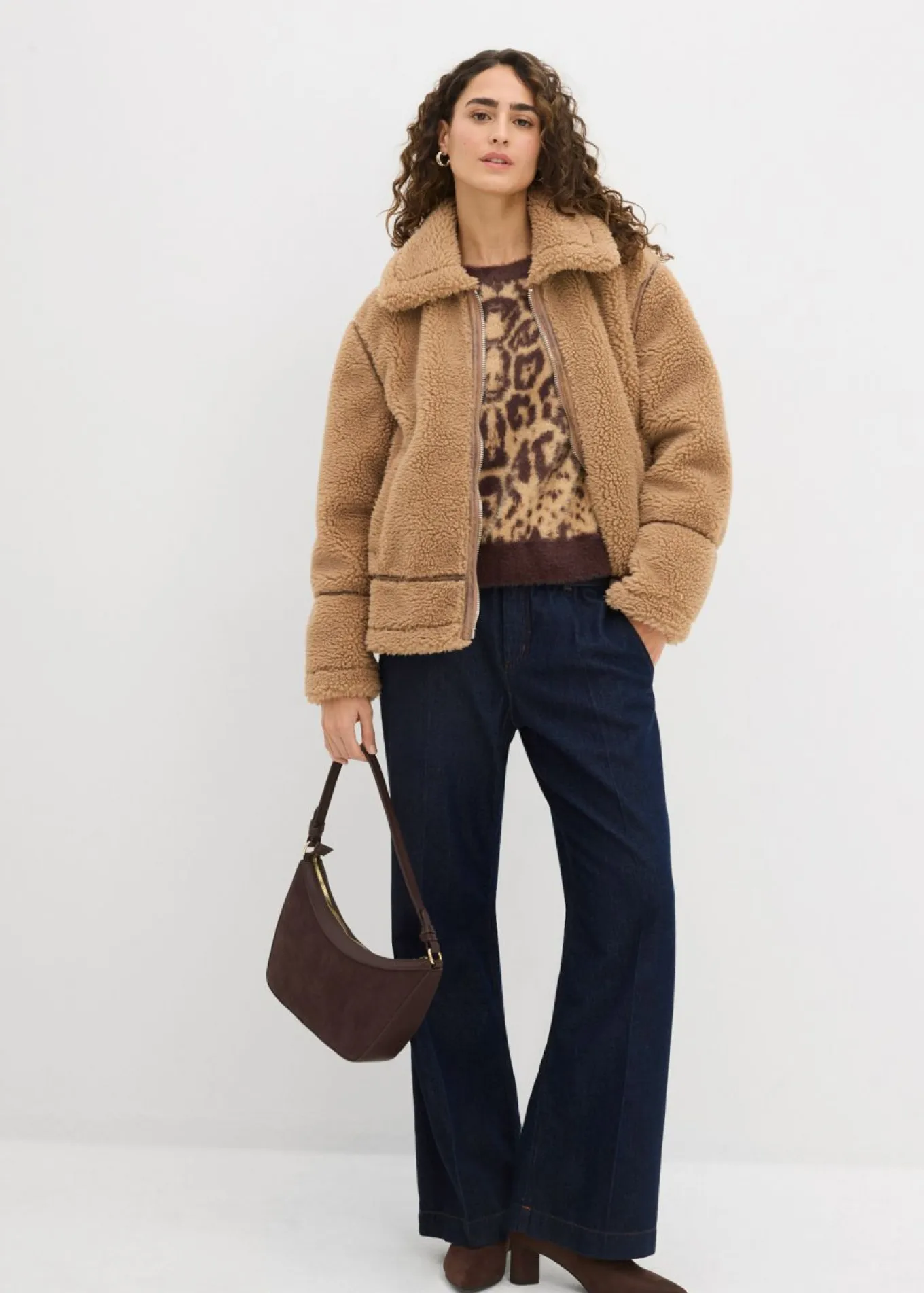 Chaqueta de borrego sintético