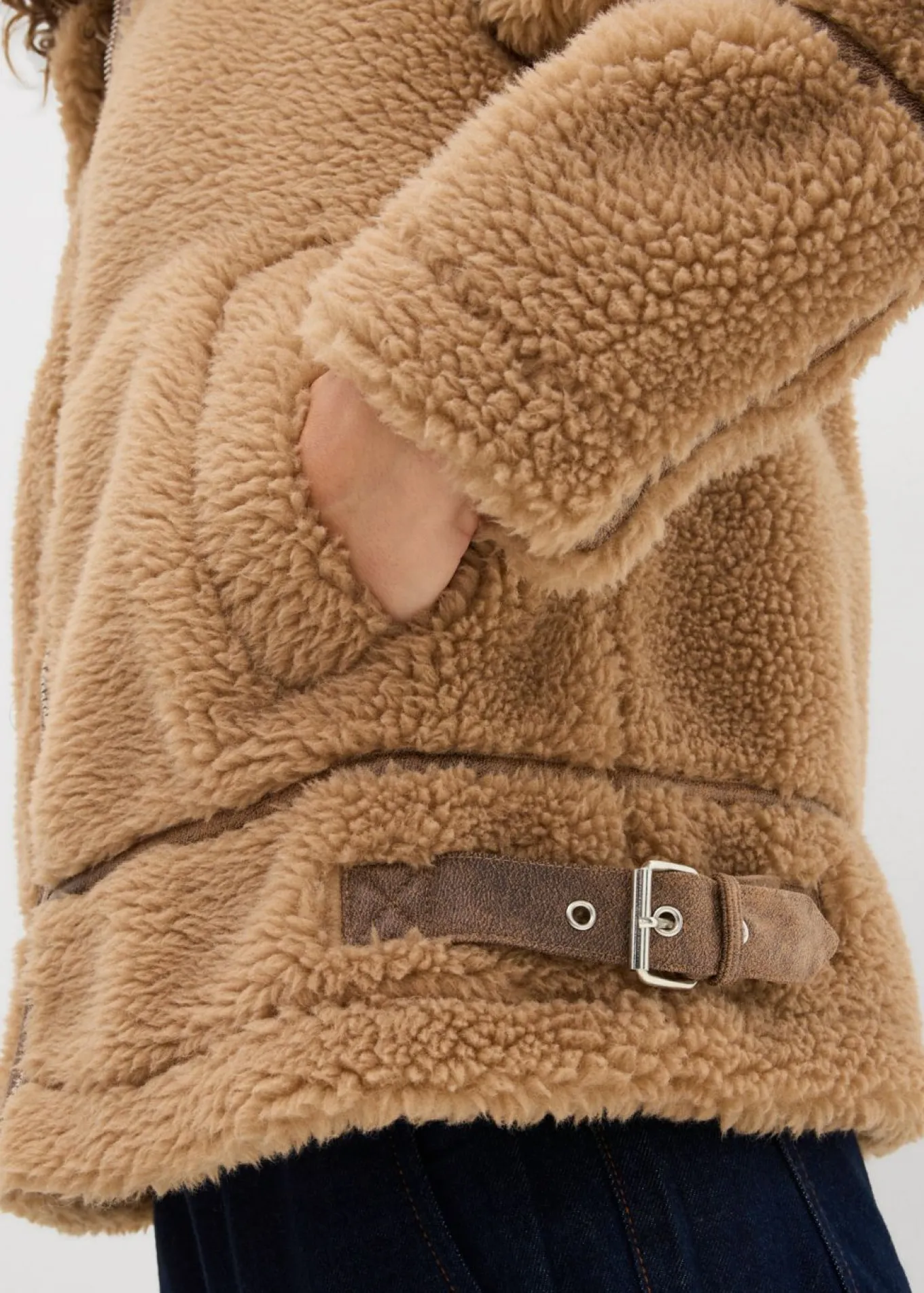 Chaqueta de borrego sintético