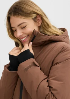 Chaqueta de esquí con protector antinieve
