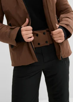 Chaqueta de esquí con protector antinieve