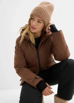 Chaqueta de esquí con protector antinieve