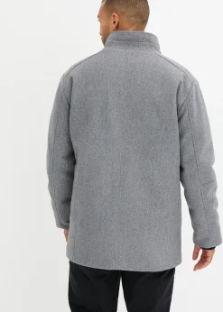 Chaqueta de invierno con cortavientos en aspecto de lana