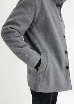 Chaqueta de invierno con cortavientos en aspecto de lana