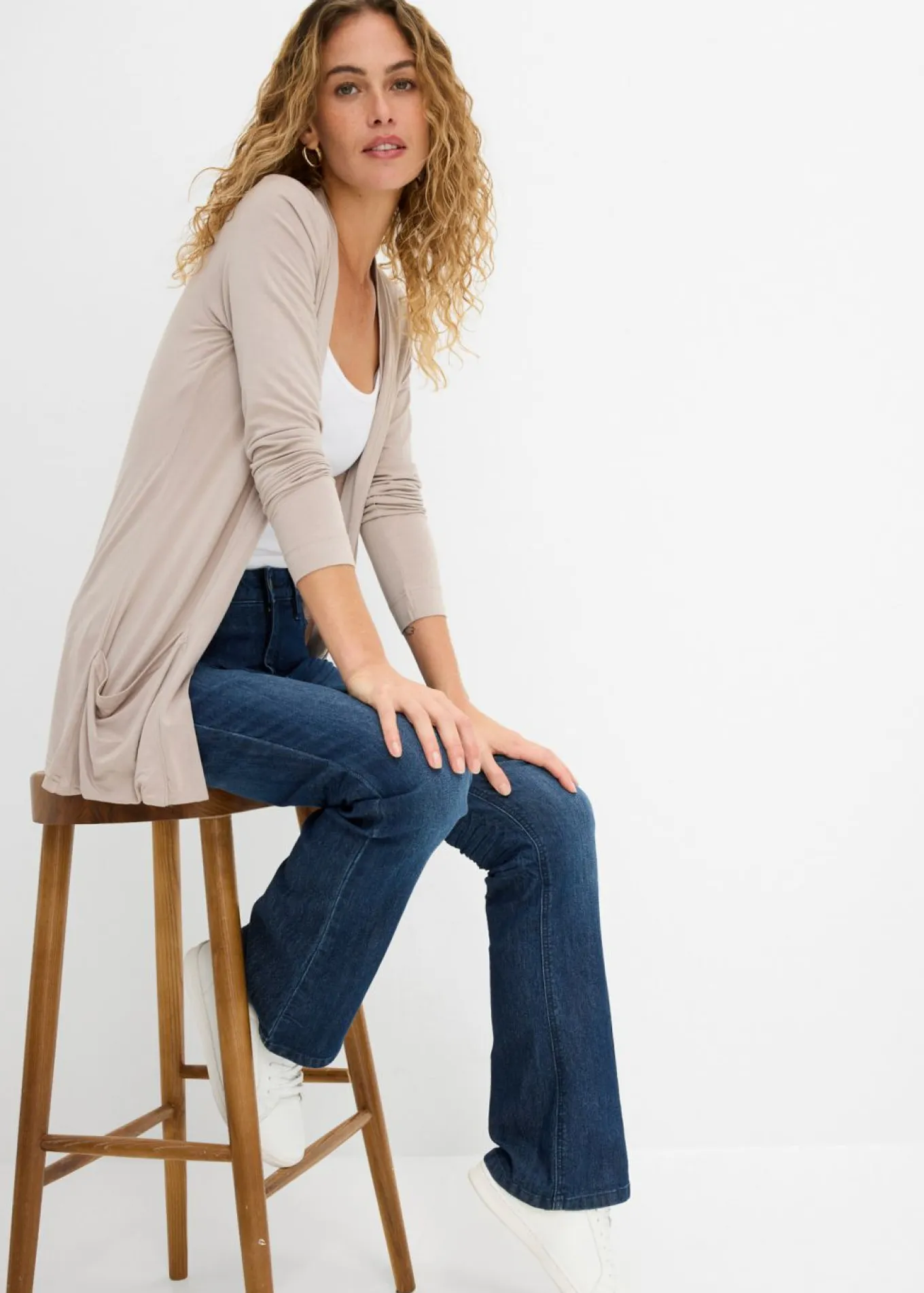 Chaqueta de mezcla de viscosa suave