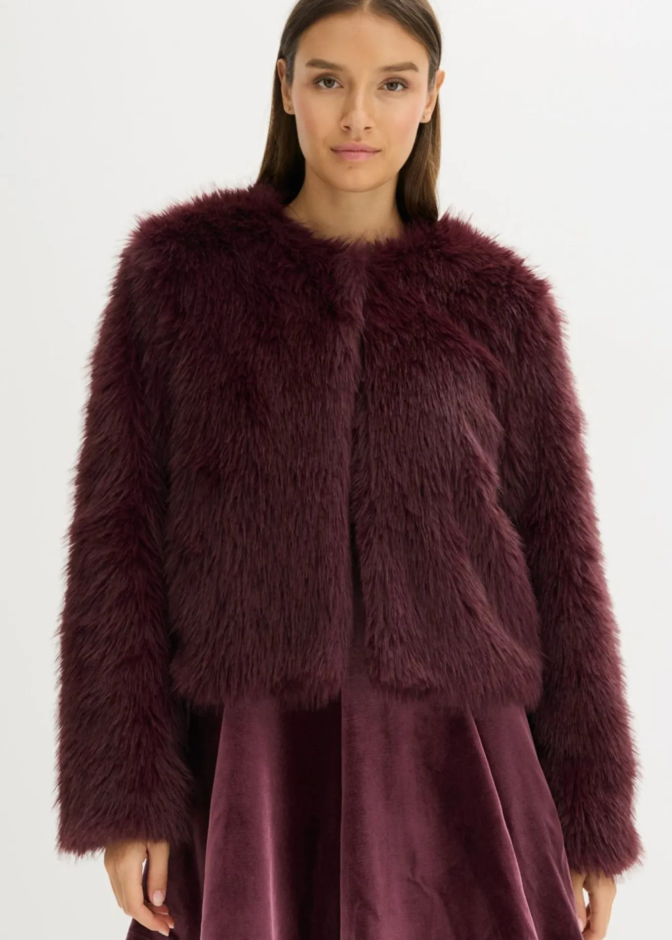 Chaqueta de pelo sintético