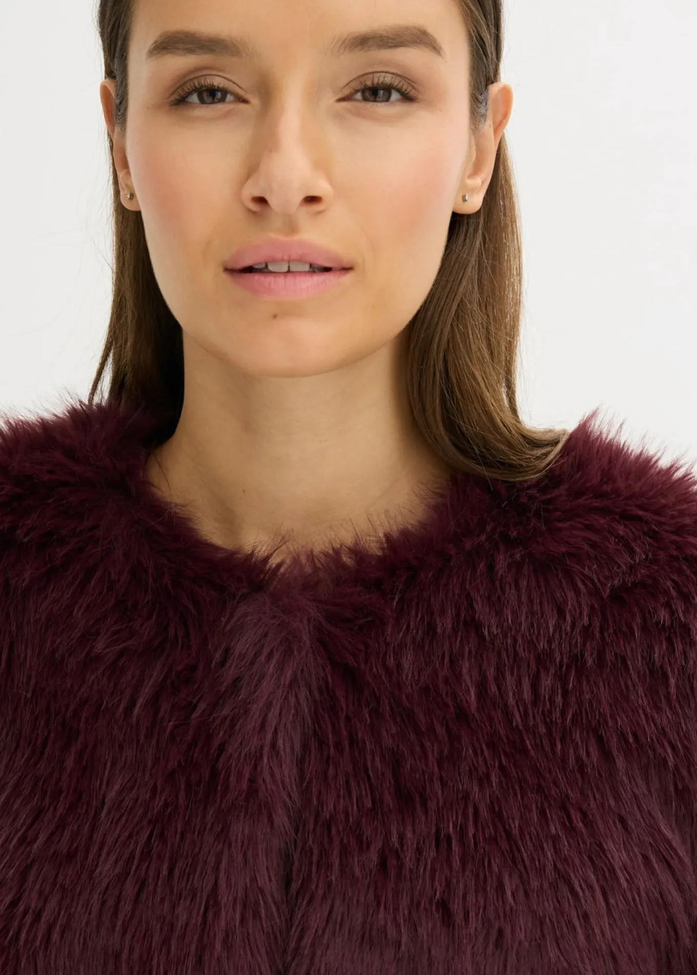 Chaqueta de pelo sintético