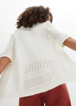 Chaqueta de punto ajour