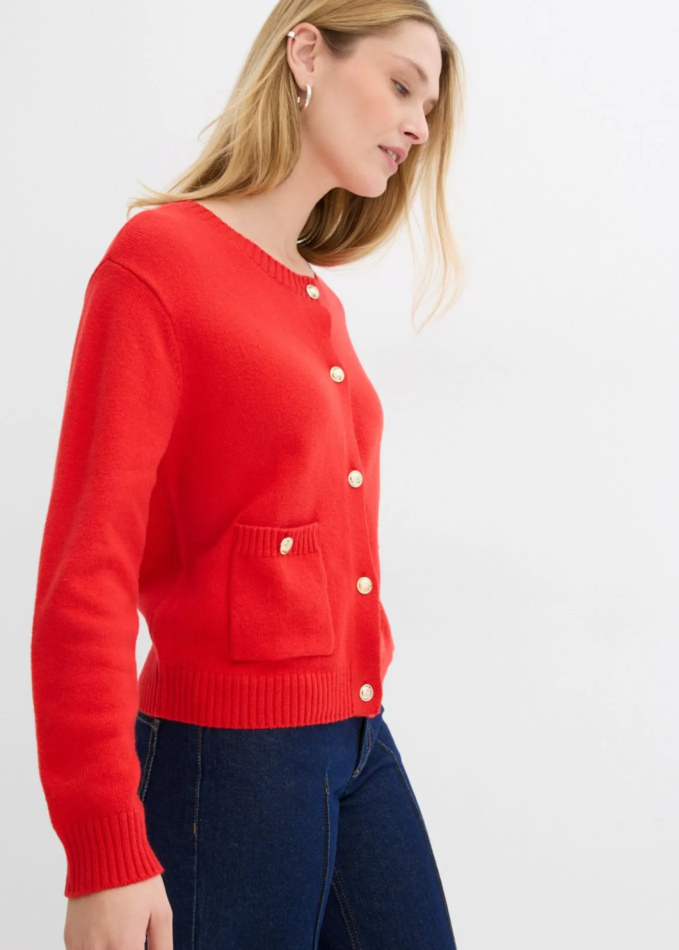 Chaqueta de punto con bolsillos